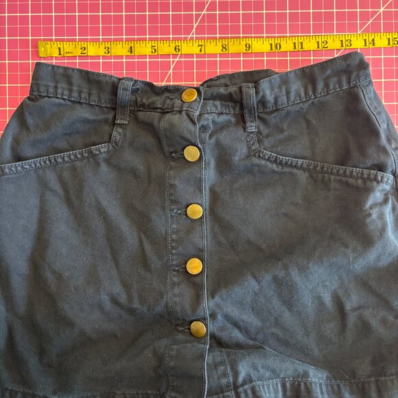 Button Front Los Angeles Apparel Skort - Picture 6 of 7